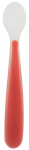 Teelusikas Chicco, 6+ kuud, silikoon, punane v.