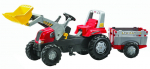 Pedaaltraktor Rolly Toys Junior RT, punane v.