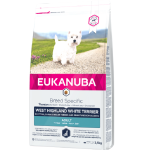 Kuiv koeratoit Eukanuba Breed Specific Vakarų &Scaron;kotijos terjerams, kanaliha, 2.5 kg