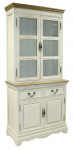Vitriinkapp Home4you Samira 13719, valge v., 85.5 cm x 39.5 cm x 189.5 cm