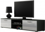 TV-laud Cama Meble Soho 180, valge v./hall v./tumehall v., 180 cm x 43 cm x 37 cm