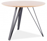Laud Tetis, tamm v./must v., 100 cm x 100 cm x 76 cm