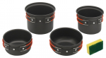Pottide komplekt Cattara Cook, adoneeritud alumiinium, must v., 5 tk