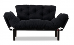 Diivanvoodi Hanah Home Nitta, must v., 155 x 85 cm x 73 cm
