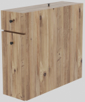 Eraldi seisev vannitoakapp Kalune Design Calencia, pruun v., 60 cm x 19 cm x 55 cm
