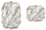 Vannitoamattide komplekt Foutastic Bathmat Set 394ANR1488, kuldne v./hall v., 100 cm x 60 cm