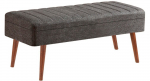 Esiku pink Kalune Design Vina 1053-2, antratsiit v./p&auml;hklipuu v., 40 cm x 110 cm x 50 cm