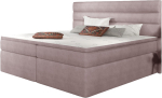 Voodi kahekohaline kontinentaalne Softy Omega 91, 180 x 200 cm, roosa v., madratsiga