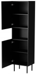 Riidekapp Cama Meble Juta 301154, must v., 39.5 cm x 50 cm x 190 cm