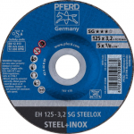 Nurklihvija l&otilde;ikeketas Pferd SG Steelox, 125 mm x 3.2 mm x 22.23 mm