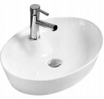 Vannitoa kraanikauss Mexen Aida, keraamiline, 55 cm x 40.5 cm x 11 cm, valge v.