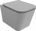 WC-pott, seinapealne Mexen Teo Rimless Duroplast Slim, kaanega, 345 mm x 510 mm