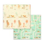 M&auml;ngumatt BabyOno 1480, 200 cm x 180 cm, pruun v./roheline v.