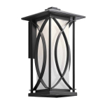 &Otilde;ue seinavalgusti Quintiesse Ashbern, 60W, E27, IP44, must v., 20 cm x 37.9 cm