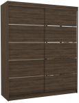 Riidekapp ADRK Spectra 180, pruun v., 58 cm x 180 cm x 215 cm