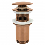 Sifoonikomplekt "click-clack" kaanega vannitoavalamu jaoks Laveo, 63 mm, click clack-funktsioon, roosa kuld