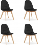Toolide komplekt Leobert Bora, matt, must v., 54 cm x 44.5 cm x 81.5 cm, 4 tk