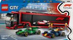 Konstruktor LEGO&reg; City F1&reg; veok RB20 ja AMR24 F1&reg; autodega 60445, 1086 tk