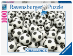 Pusle Ravensburger Challenge Football, 50 cm x 70 cm, 1000 tk, valge v./must v.