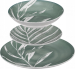 Taldrikute komplekt prae/supi/magustoidu Secret de Gourmet, &Oslash; 26.5 cm, valge v./roheline v.
