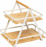 Riiul 5five Ordera, 30.5 cm x 22.5 cm x 29 cm, teras/bambus, pruun v./valge v.