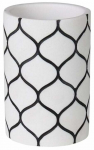 Vanniklaas Splendid Net LA-NET-KUBEK-BIA, valge/must, 8 cm x 11.5 cm x 8 cm