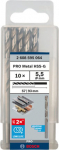 Metallist puurikomplekt Bosch, metall, hss-g, sirge, 5.5 mm x 9.3 cm