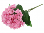 Kunstlilledest kimp, hortensia, roosa, 45 cm