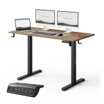 Kirjutuslaud reguleeritava k&otilde;rgusega SENSE7 Nojo Light 120, must v./tumepruun v.