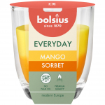 K&uuml;&uuml;nal, l&otilde;hna Bolsius Mango Sorbet, 21 h, Kollane v./Oranž v.