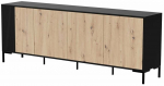 Kummut Cama Merci, tamm v./must v., 74 cm x 200 cm x 40 cm
