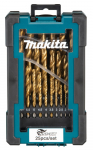 Metallist puurikomplekt Makita D-72235-6, metall, hss-tin, silindriline, 1-13 mm x 16 cm