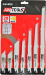 Universaalne saetera komplekt AWTools AW49758, teras, 304 mm, 28 tk