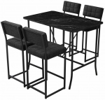 Baarim&ouml;&ouml;bli komplekt Kalune Design Retro, must v./antratsiit v.
