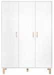 Laste riidekapp LittleSky Laura, pruun v./valge v., 50 cm x 137 cm x 196 cm
