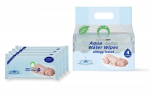 Puhastuslapid beebidele, naha puhastamiseks, lastele Aqua, 2000302, 200 tk