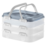 Tordi transpordikast Domotti Dolce, 40 cm x 24.3 cm, 30 cm, Valge v./Hall v.