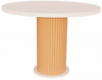 S&ouml;&ouml;gilaud Kalune Design Weltwood Bohemian, valge v./puidu v., 103 cm x 103 cm x 75 cm