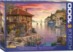 Pusle Eurographics Mediterranean Harbor 6000-0962, 67.6 cm x 48.9 cm, 1000 tk, mitmev&auml;rviline