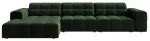 Nurgadiivan Cosmopolitan Design Chicago Venus 2940, pudeli roheline v., vasak, 167 x 294 cm x 78 cm