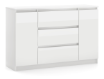 Kummut Simple, valge v./l&auml;bipaistev v., 78.5 cm x 120 cm x 39 cm
