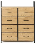 Kummut ModernHome GIC-C106-19, pruun v./must v., 107 cm x 80 cm x 24 cm