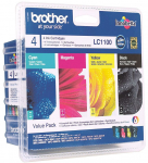 Tindiprinterikassettide komplekt Brother LC1100, kollane v./must v./sinine v.