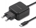 Telefoni laadija Qoltec AZQOLUL00050197, USB/USB Type-C, must v., 12 W