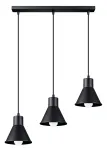 Valgusti rippuv Sollux Taleja 3 5903282715714, E27, 3 x 60 W, must v. / must v.