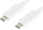 Kaabel Logilink Connection Cable CU0130 USB C male, USB C male, 0.5 m, valge v.