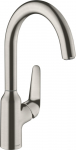 K&ouml;&ouml;gisegisti Hansgrohe Focus M42 ComfortZone 220, roostevaba teras