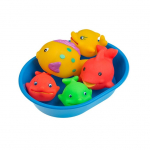 M&auml;nguloom Rubber Sea Creatures, sinine v./kollane v./roheline v., 6 tk