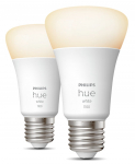 Nutikas pirn Philips Hue Hue LED, A60, 2700 &deg;K, E27, 9.5 W, 1055 lm, 2 tk