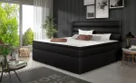 Voodi kahekohaline kontinentaalne Softy Soft 11, 140 x 200 cm, must v., madratsiga